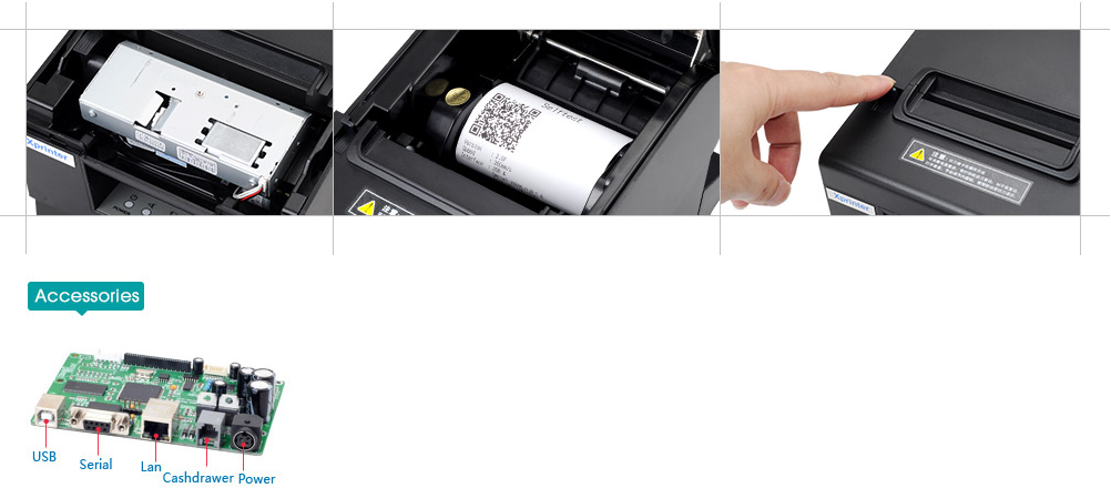 Xprinter xp58iiq restaurant receipt printer with good price for retail-3