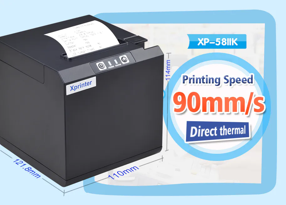 Xprinter monochromatic 58mm portable mini thermal printer driver factory price for retail