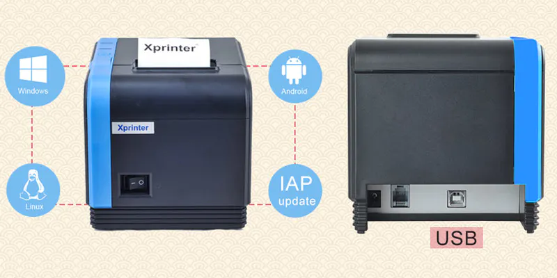 Xprinter 58mm receipt printer personalized for store