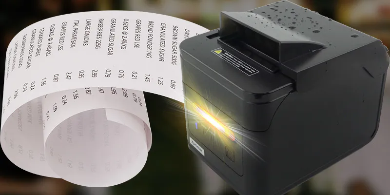 standard portable receipt printer design for retail