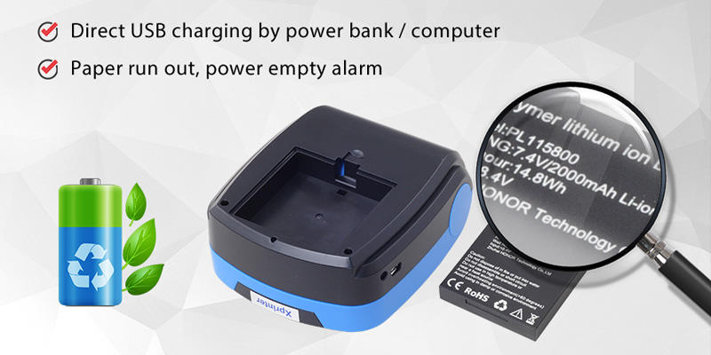 Xprinter Wifi connection cheap mobile receipt printer with good price for catering