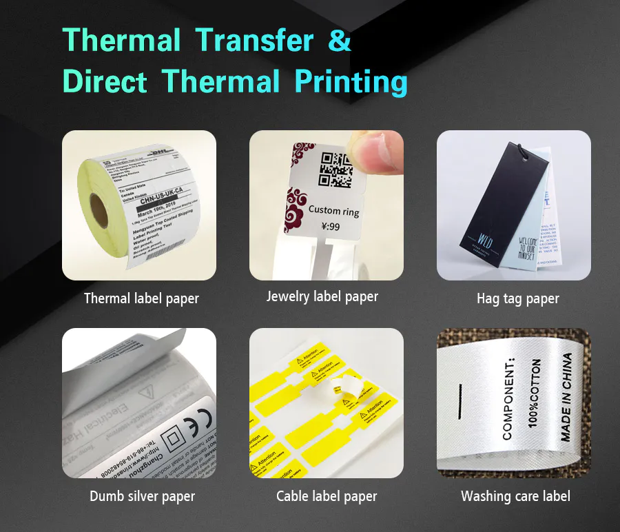 dual mode desktop thermal transfer printer factory for store