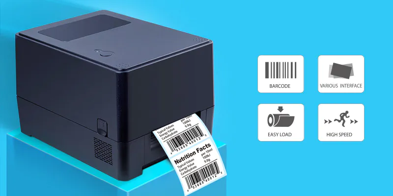 large capacity barcode label printer factory for shop