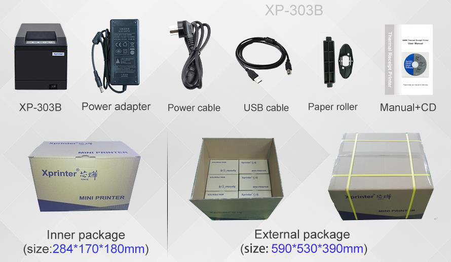 Xprinter printer pos 80 manufacturer for supermarket