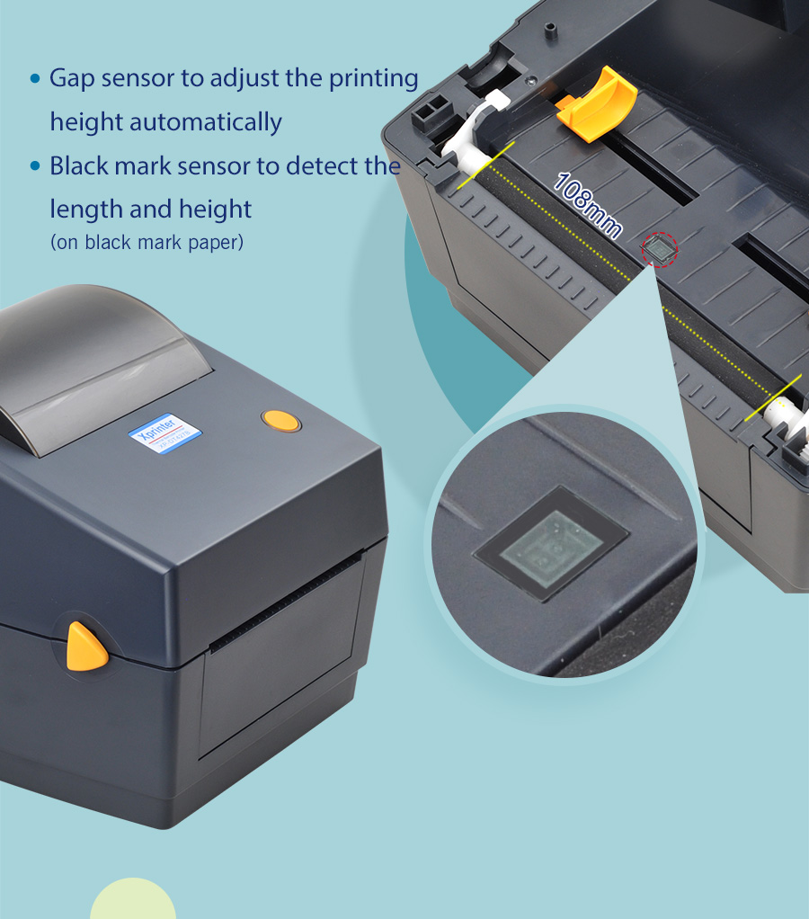 Xprinter monochromatique code à barres d'impression d'étiquettes machine directement vente pour la restauration