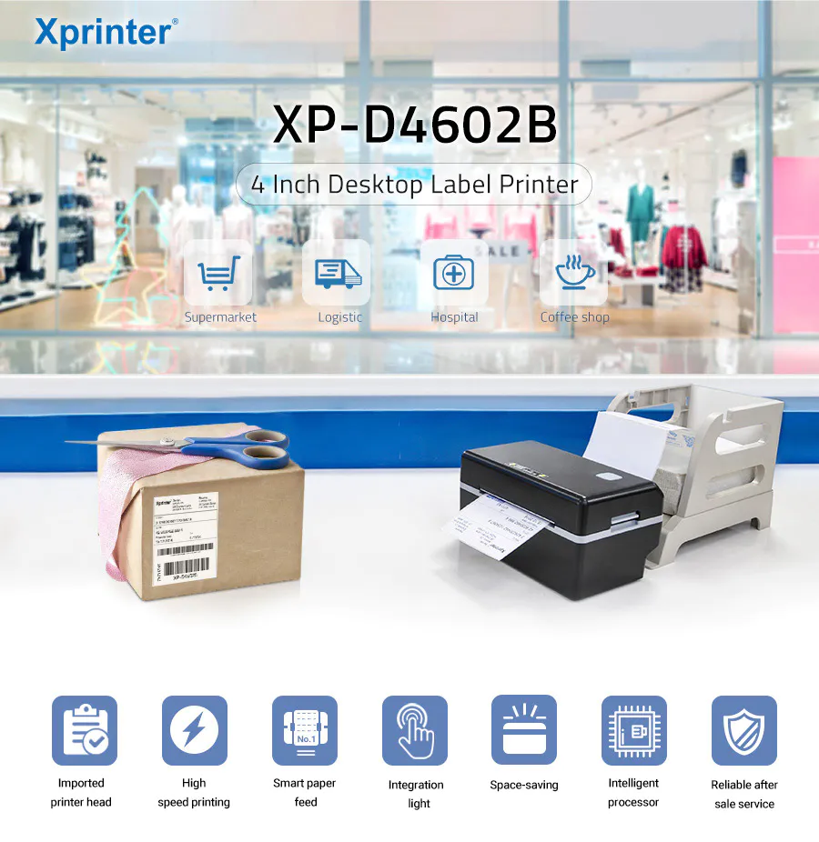 Xprinter high quality thermal printer for barcode labels manufacturer for shop