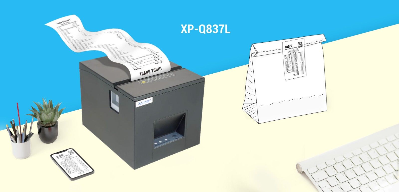 Xprinter buy receipt printer factory for mall