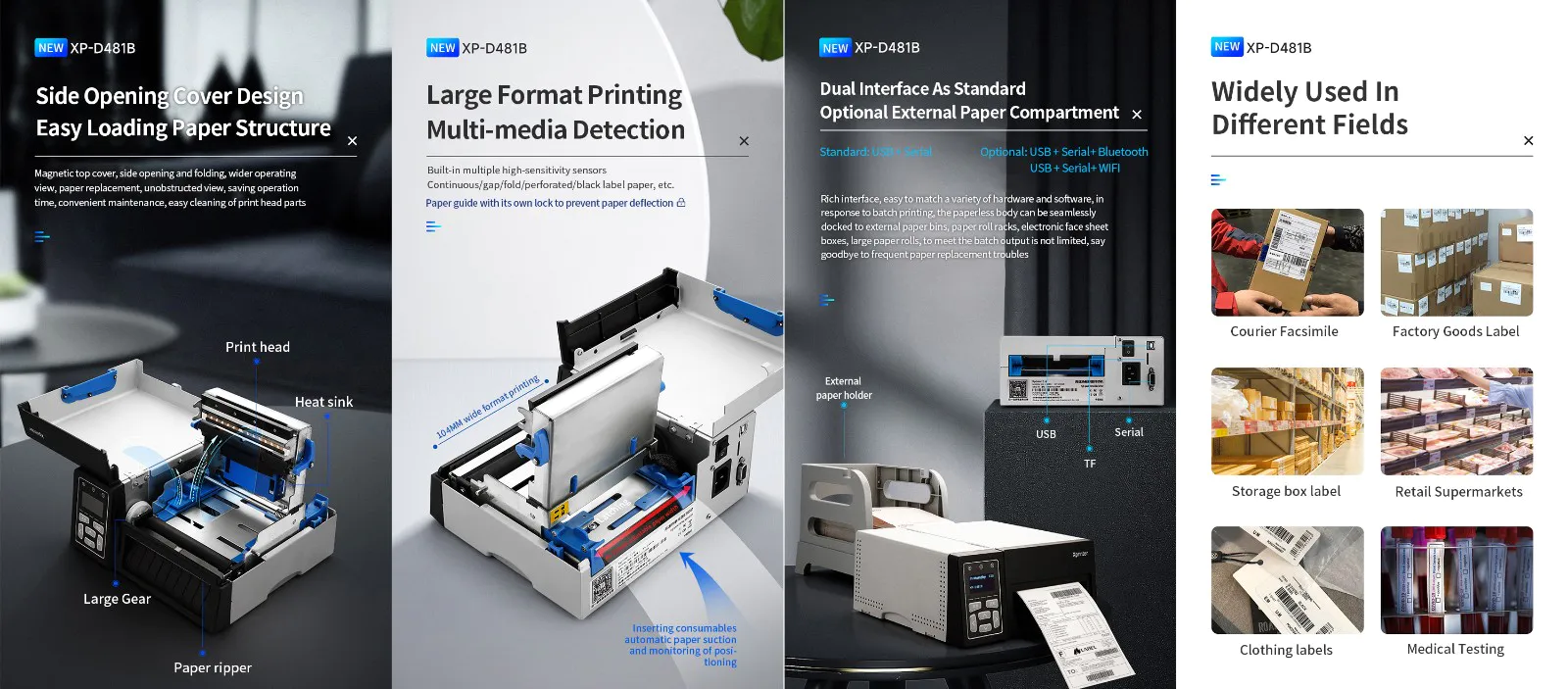 bulk wireless ipad receipt printer factory for medical care