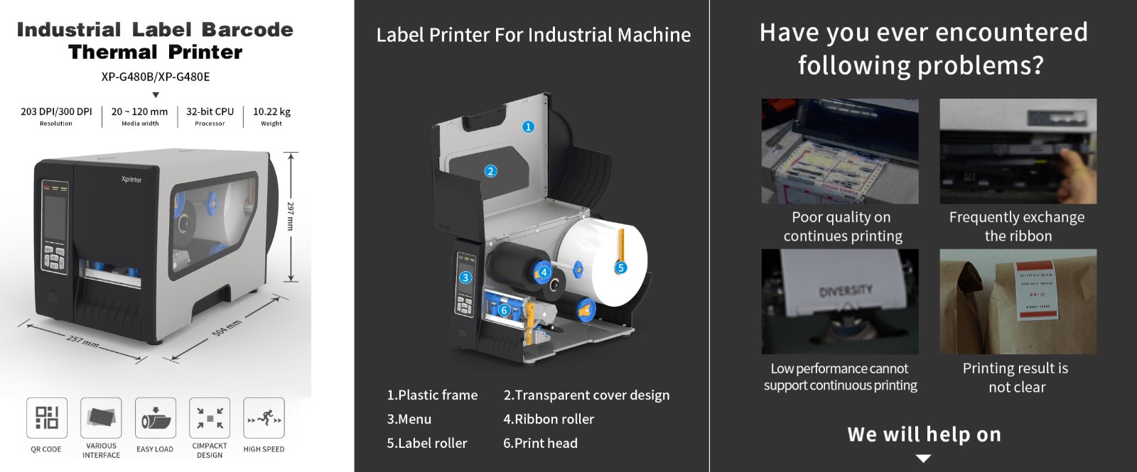 Xprinter buy barcode label machine dealer for industrial-1