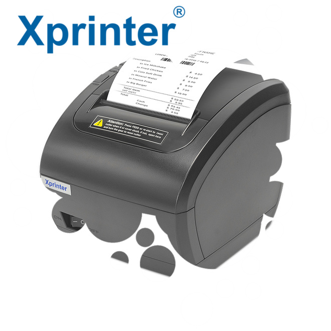 Xprinter square pos receipt printer supplier for mall